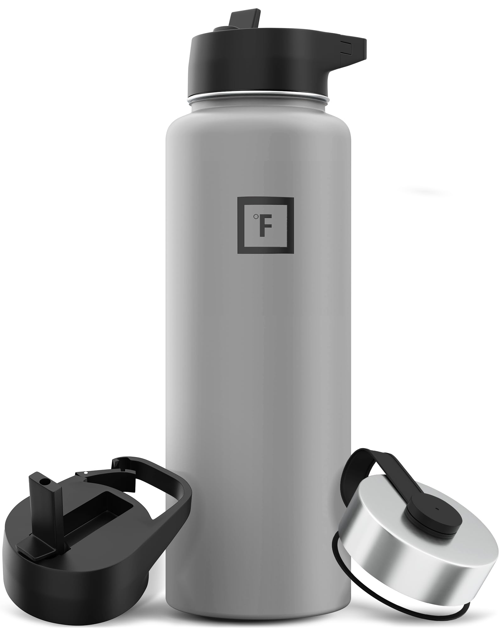 Frasco De Hidratación Iron °flask Para Acampar Y Senderismo, 1,2 L, Grafito - Venta Internacional.
