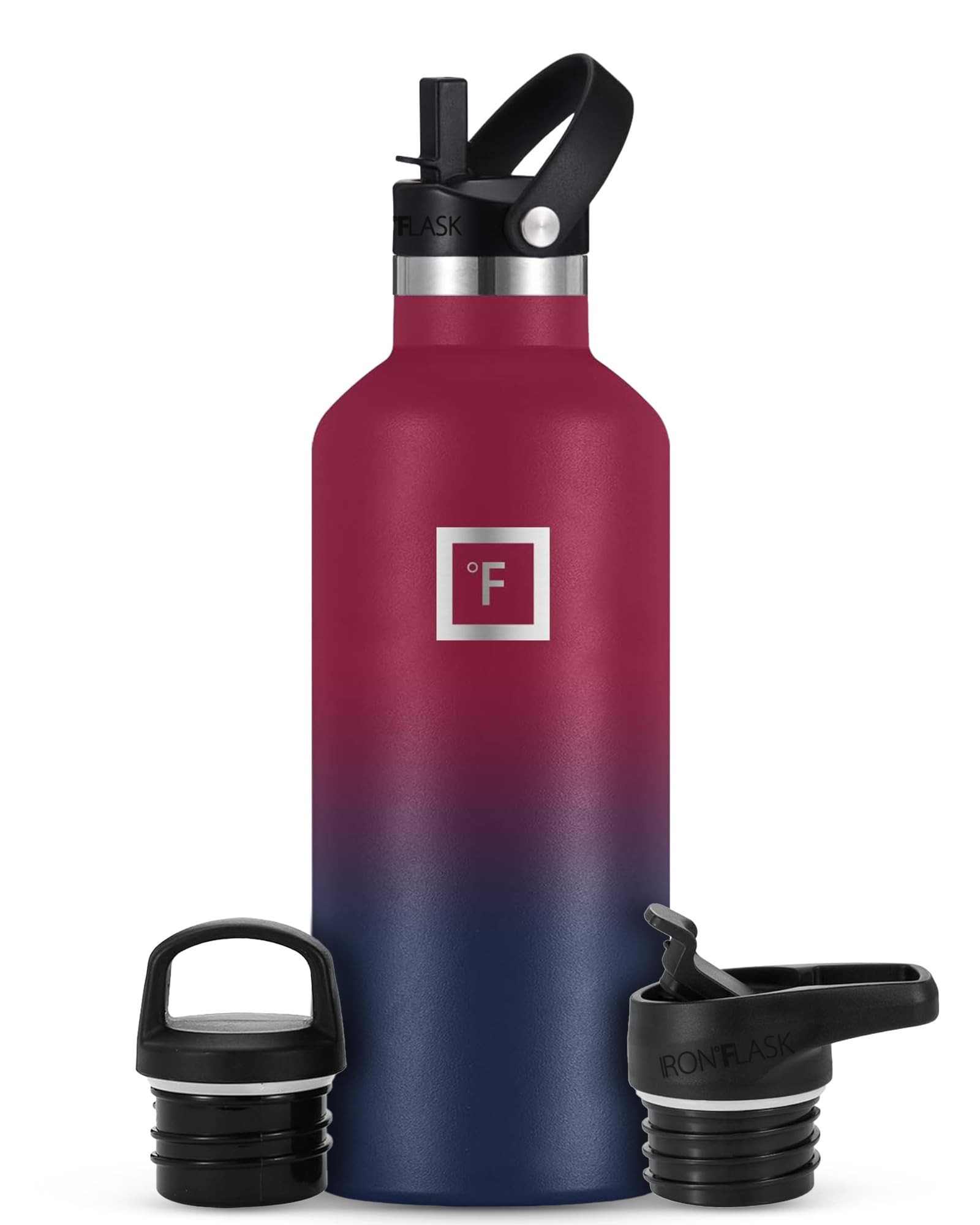 Botella De Agua Iron °flask Para Acampar Y Senderismo, 950 Ml, Color Arcoíris Oscuro - Venta Internacional.