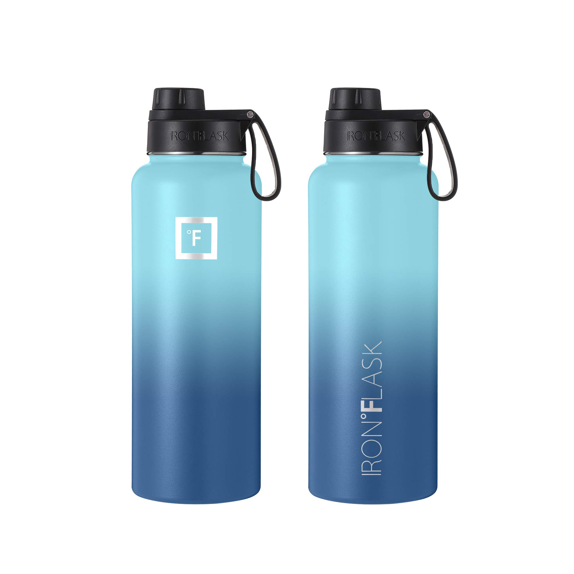 Foto 4 pulgar | Botella De Hidratación Iron °flask Para Acampar, Senderismo, 1,2 L, Olas Azules - Venta Internacional.
