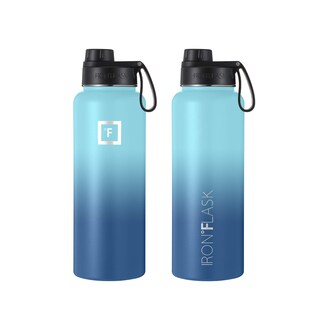 Foto 3 | Botella De Hidratación Iron °flask Para Acampar, Senderismo, 1,2 L, Olas Azules - Venta Internacional.