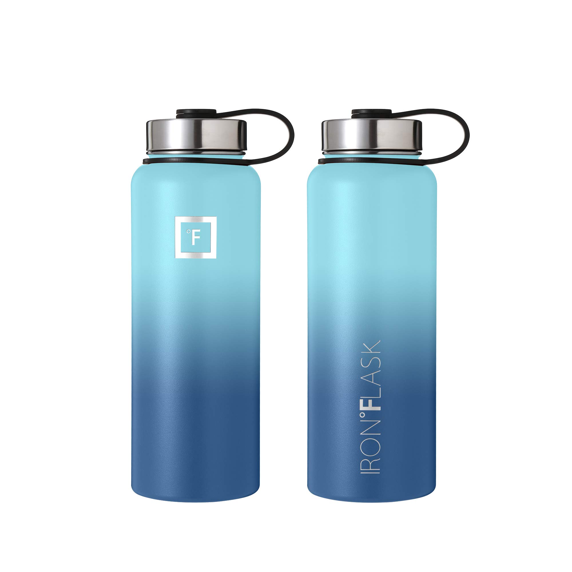 Foto 5 pulgar | Botella De Hidratación Iron °flask Para Acampar, Senderismo, 1,2 L, Olas Azules - Venta Internacional.