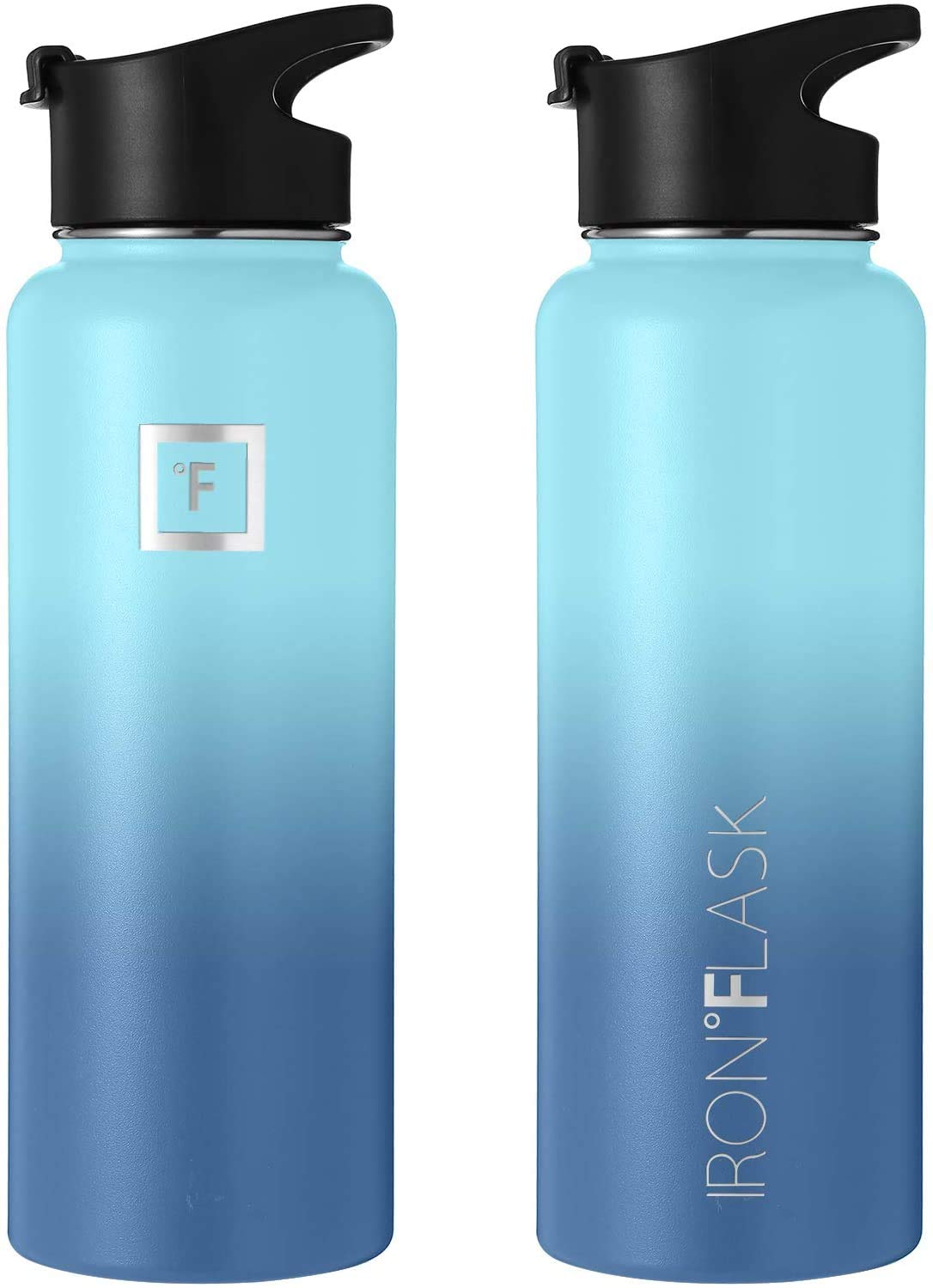 Foto 6 pulgar | Botella De Hidratación Iron °flask Para Acampar, Senderismo, 1,2 L, Olas Azules - Venta Internacional.