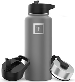 Foto 1 | Botella De Agua Iron °flask Para Acampar Y Senderismo, 960 Ml, Color Grafito - Venta Internacional.