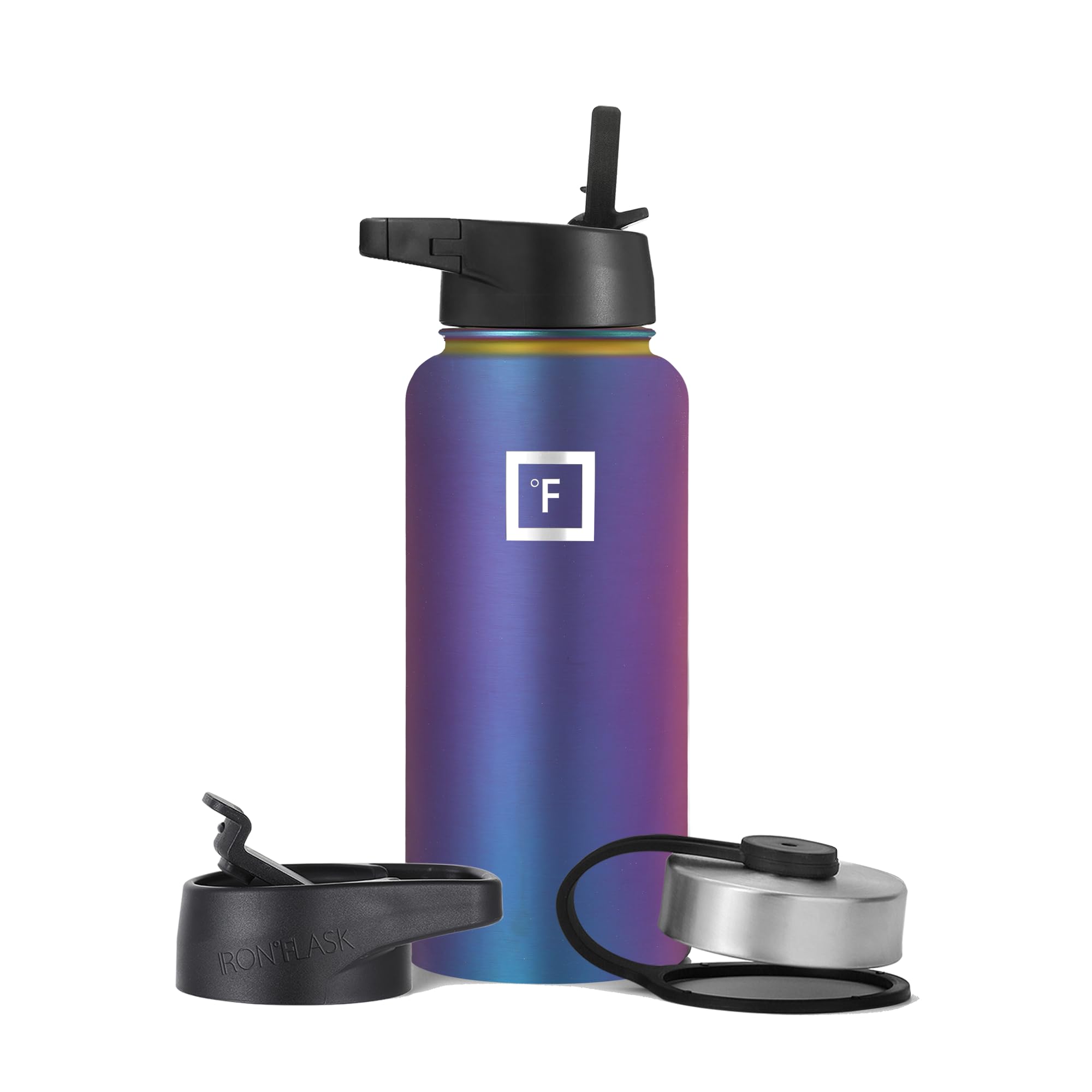 Foto 3 pulgar | Botella De Agua Iron °flask Para Acampar Y Senderismo, 960 Ml Aurora - Venta Internacional.