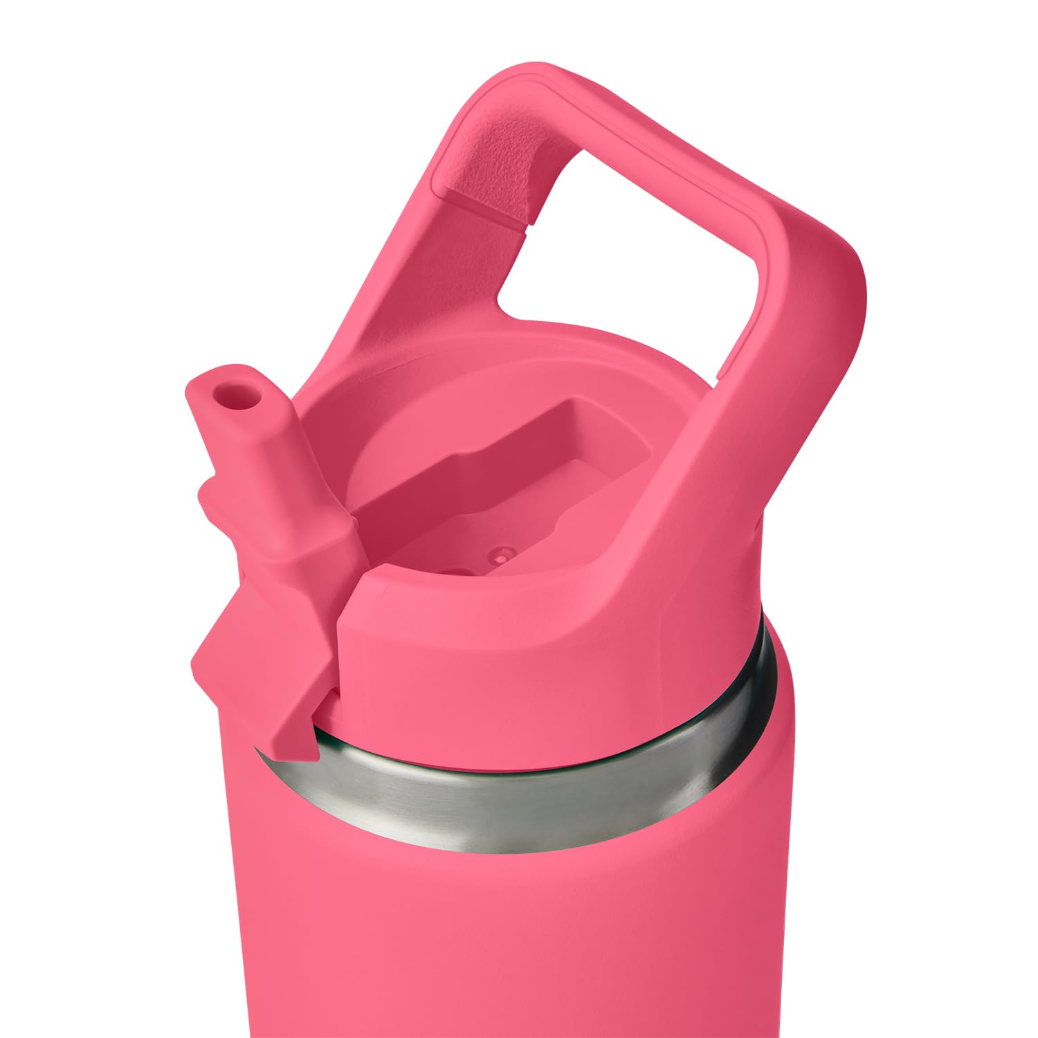 Foto 5 pulgar | Tapa Con Pajita Para Botella Yeti Rambler, Color Rosa Tropical A Juego - Venta Internacional.