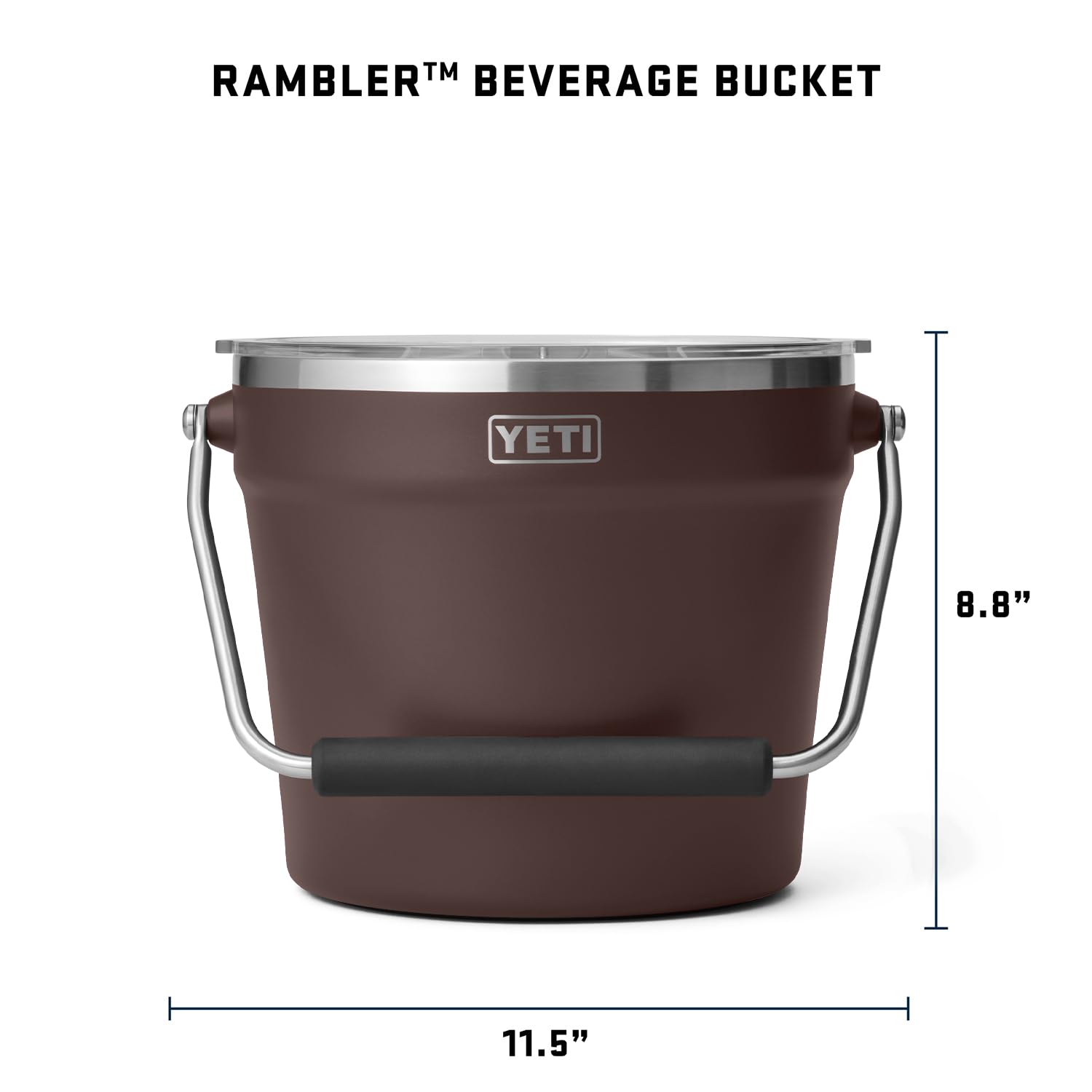Foto 5 pulgar | Cubo Para Bebidas Yeti Rambler Wetlands Brown De Acero Inoxidable 18/8 - Venta Internacional.