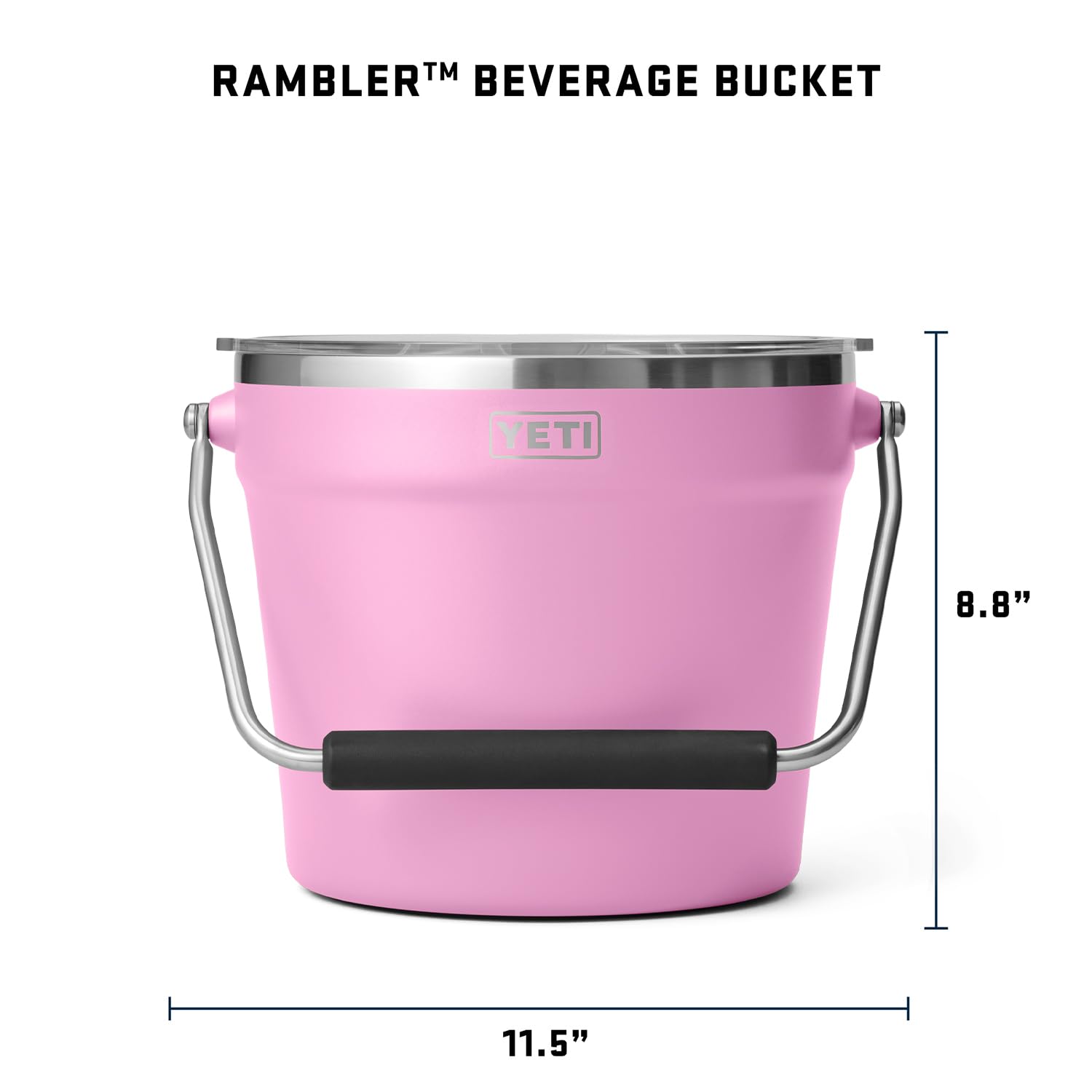 Foto 5 pulgar | Cubo Para Bebidas Yeti Rambler Power Pink De Acero Inoxidable 18/8 - Venta Internacional.