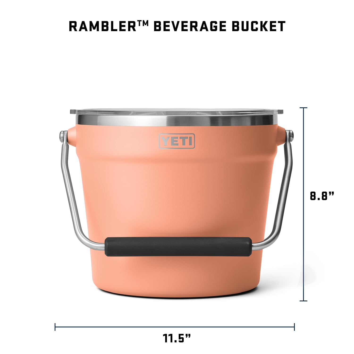 Foto 5 pulgar | Cubo Para Bebidas Yeti Rambler Lowcountry Peach, 7,5 L, Acero Inoxidable - Venta Internacional.