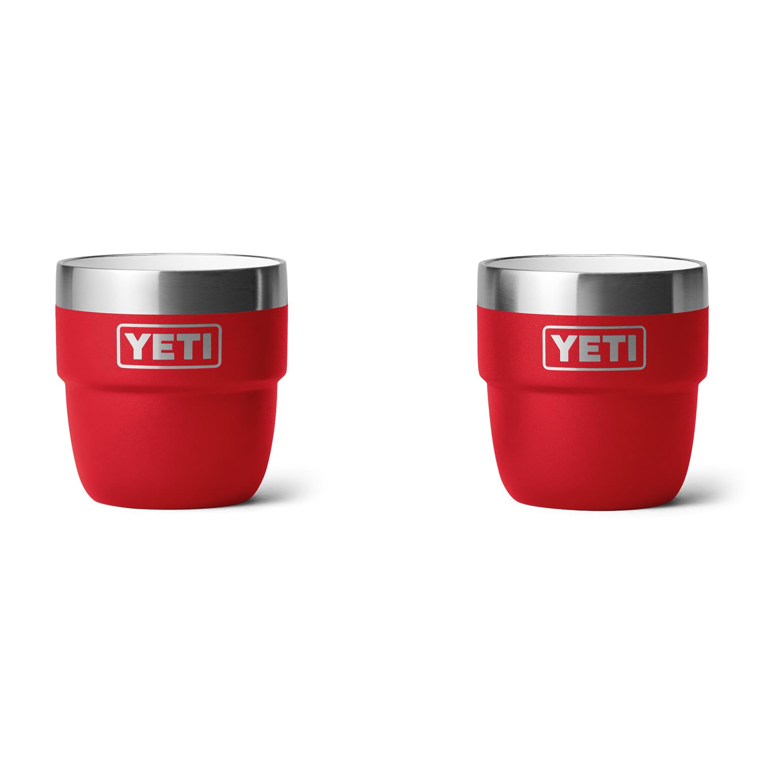 Foto 2 pulgar | Vaso Yeti Rambler, Apilable, Acero Inoxidable, 120 Ml, 2 Unidades, Color Rojo - Venta Internacional.