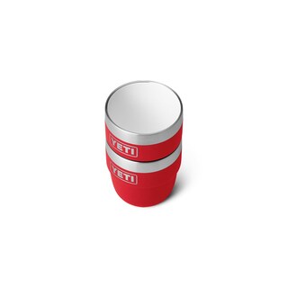 Foto 7 | Vaso Yeti Rambler, Apilable, Acero Inoxidable, 120 Ml, 2 Unidades, Color Rojo - Venta Internacional.