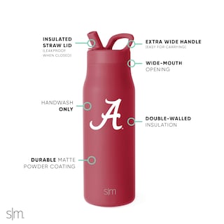 Foto 3 | Botella De Agua Simple Modern Alabama Crimson Tide 500 Ml - Venta Internacional.