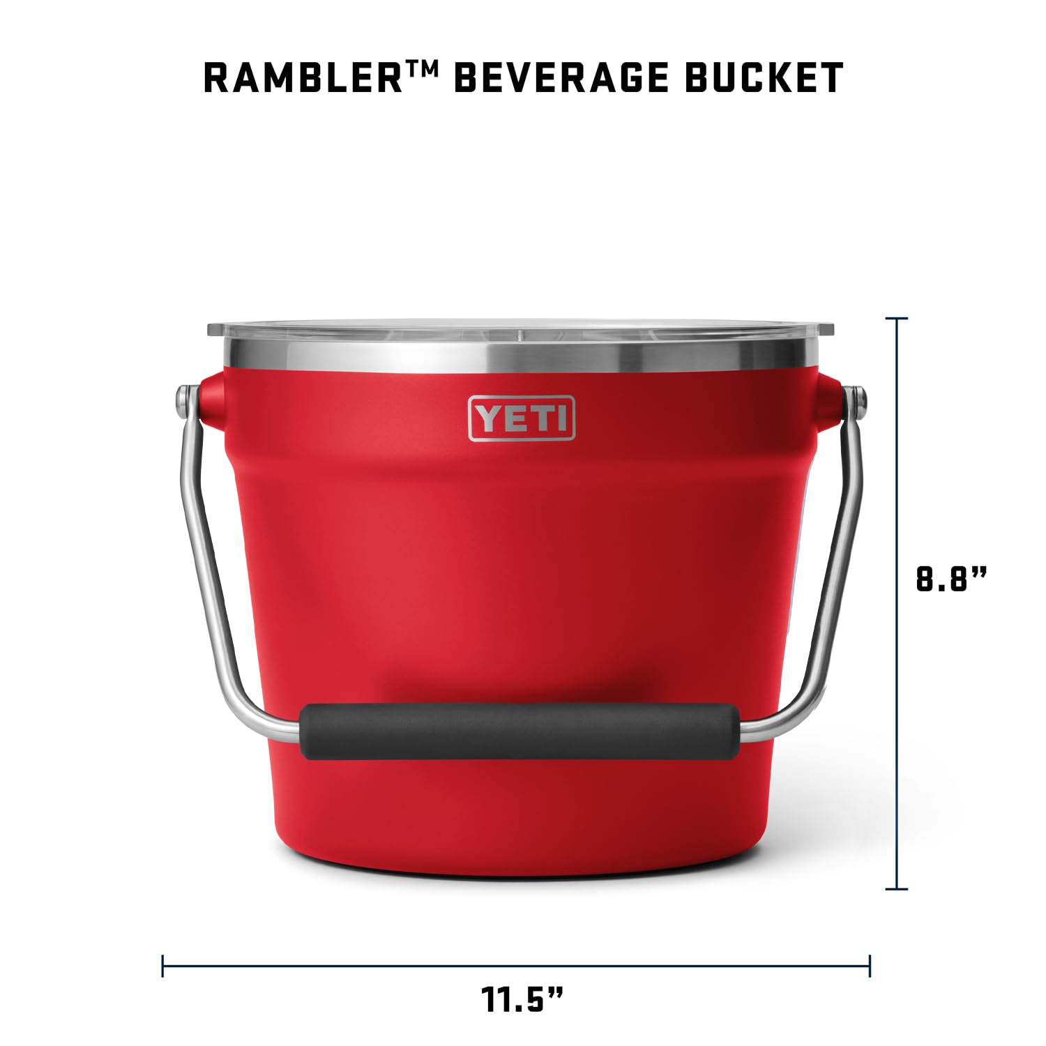 Foto 5 pulgar | Cubo Para Bebidas Yeti Rambler Rescue Red De Acero Inoxidable 18/8 - Venta Internacional.