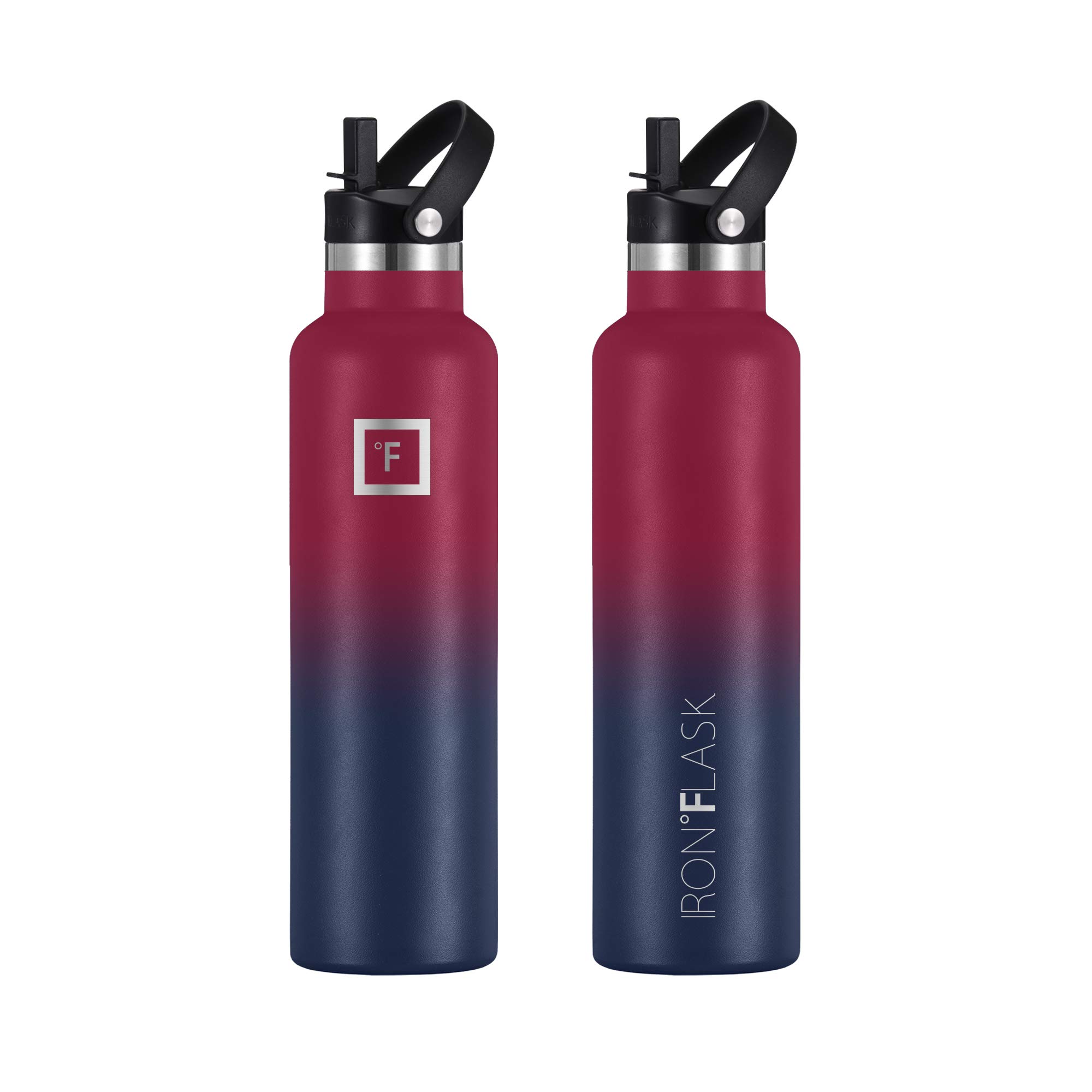 Foto 3 | Botella De Agua Iron °flask Para Acampar Y Hacer Senderismo, 700 Ml Con 3 Tapas - Venta Internacional.