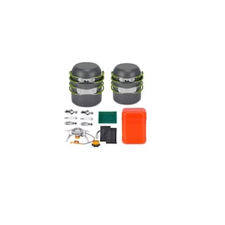 Foto 1 | Kit de Camping Estufa con Juego de Utensilios 13 Piezas Eo Safe Imports Esi-12790 Multicolor