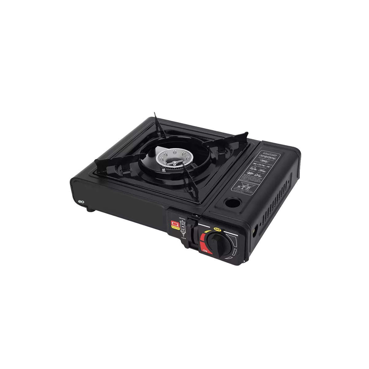 Estufa de Gas para Acampar con Estuche sin Gas Eo Safe Imports ESI-14792-1 Negro