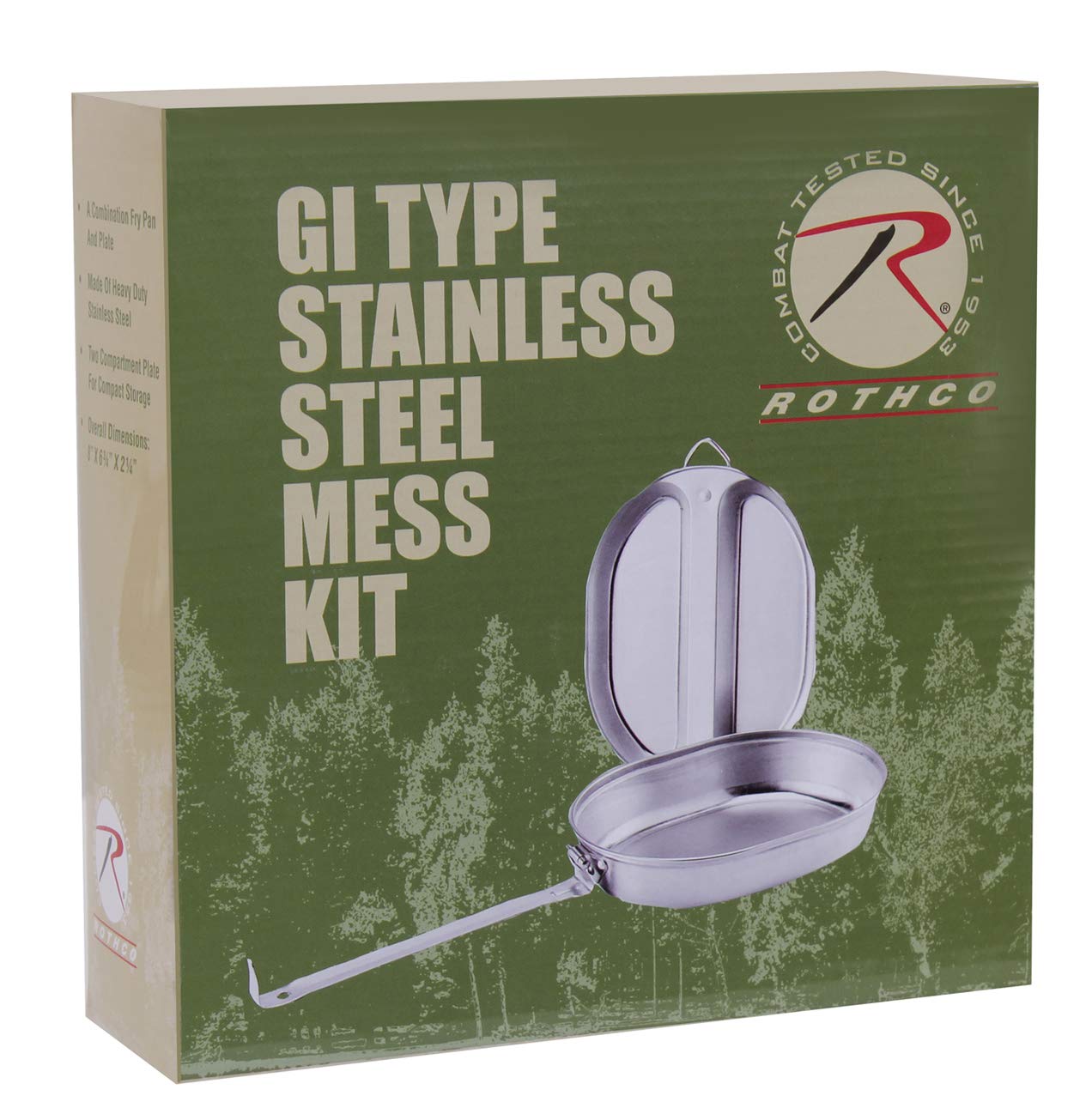 Foto 2 | Kit De Limpieza Para Acampar Rothco, Estilo Militar, Acero Inoxidable - Venta Internacional.