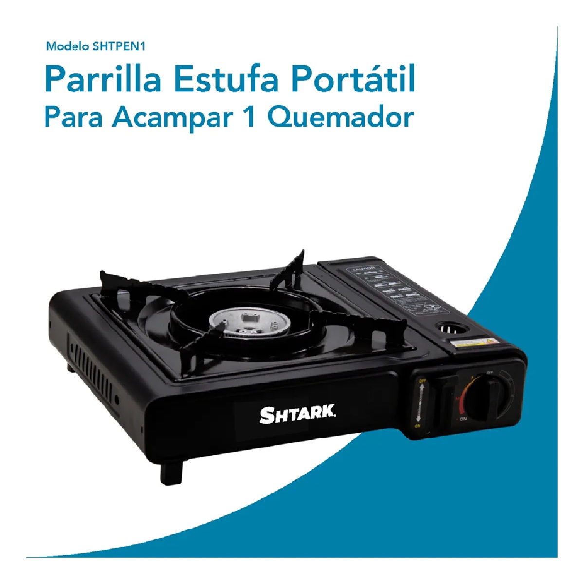 Foto 2 | Parrilla Estufa Portátil Para Acampar 1 Quemador Gas Butano