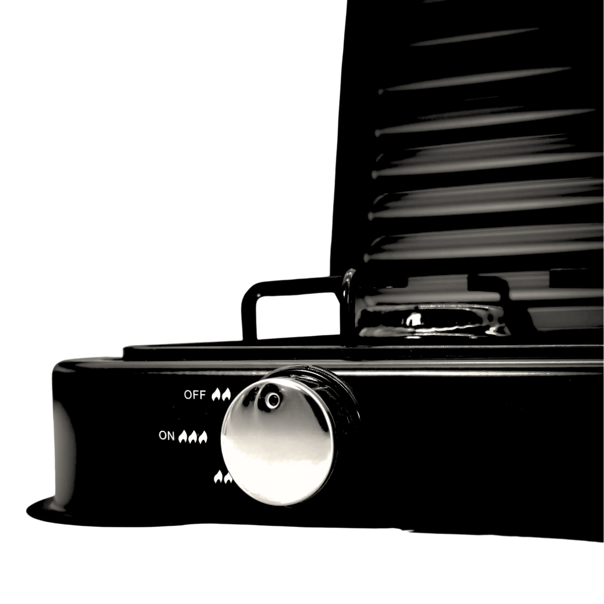 Foto 2 | Parrilla/estufa De 2 Quemadores De Gas Con Tapa Color Negro Negro Sgs-6002b