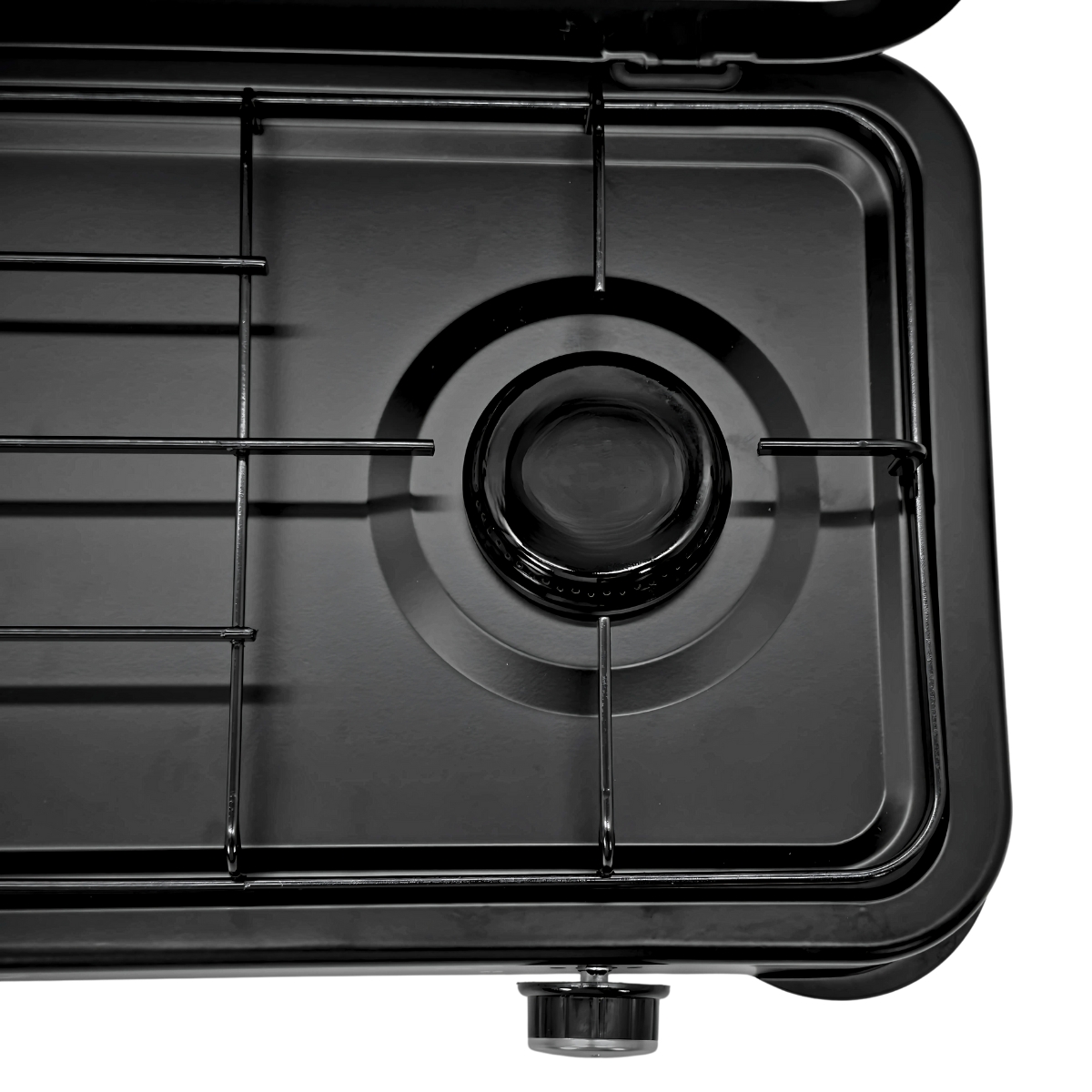 Foto 5 | Parrilla/estufa De 2 Quemadores De Gas Con Tapa Color Negro Negro Sgs-6002b