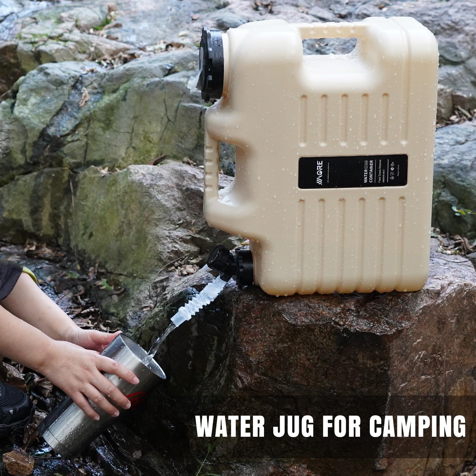 Foto 4 | Jarra De Agua Para Acampar 1more, 18 L, Sin Bpa, Con Grifo, Color Blanco - Venta Internacional.