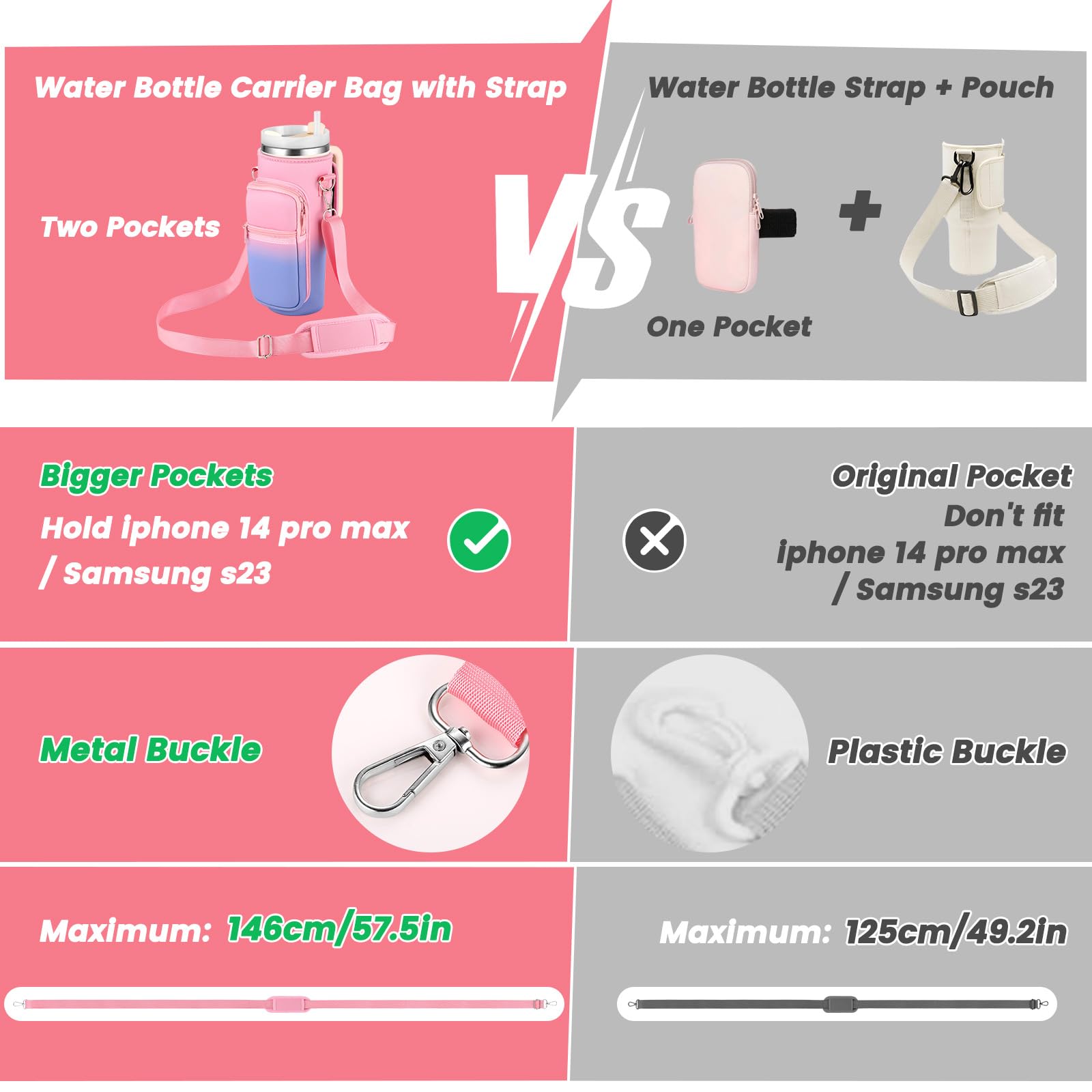 Foto 3 pulgar | Bolsa Portabotellas Outxe para Vaso Stanley de 1,2 L - Venta Internacional
