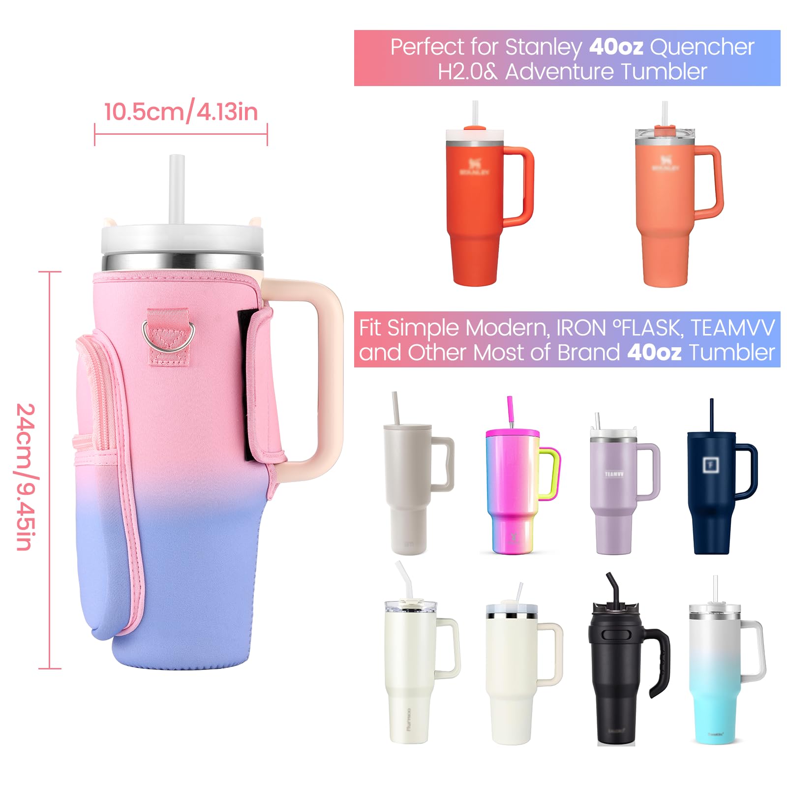 Foto 6 pulgar | Bolsa Portabotellas Outxe para Vaso Stanley de 1,2 L - Venta Internacional