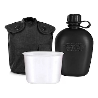 Foto 2 | Cantimplora Anfora Con Vaso Taza Aluminio Eo Safe Imports Esi-19465 Negro