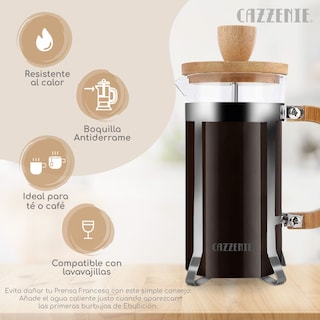 Foto 2 | Prensa Francesa Cazzenie para Café 600 ml