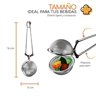 Foto 4 | Infusor De Té De Acero Inoxidable Bazzeff