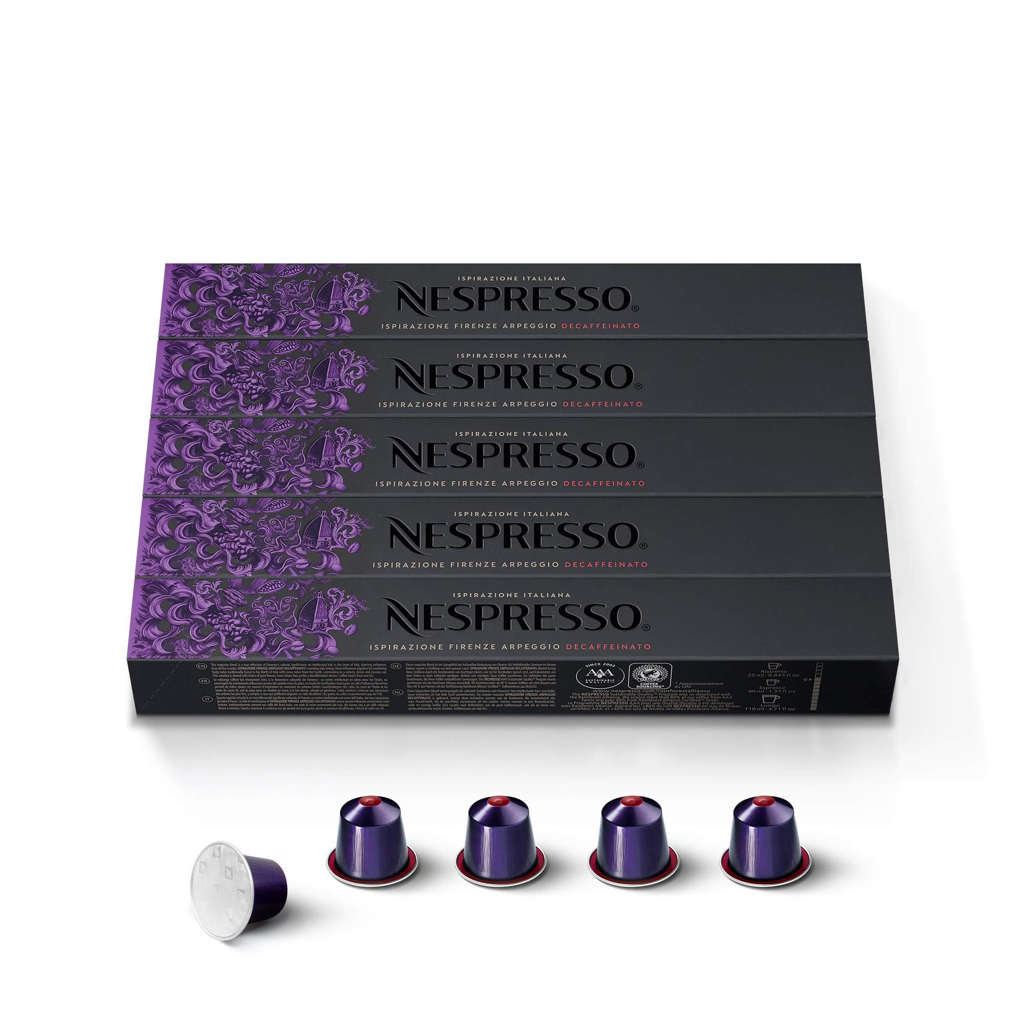 Foto 1 | Cápsulas De Café Nespresso Original Arpeggio Decaffeinato X50 - Venta Internacional.