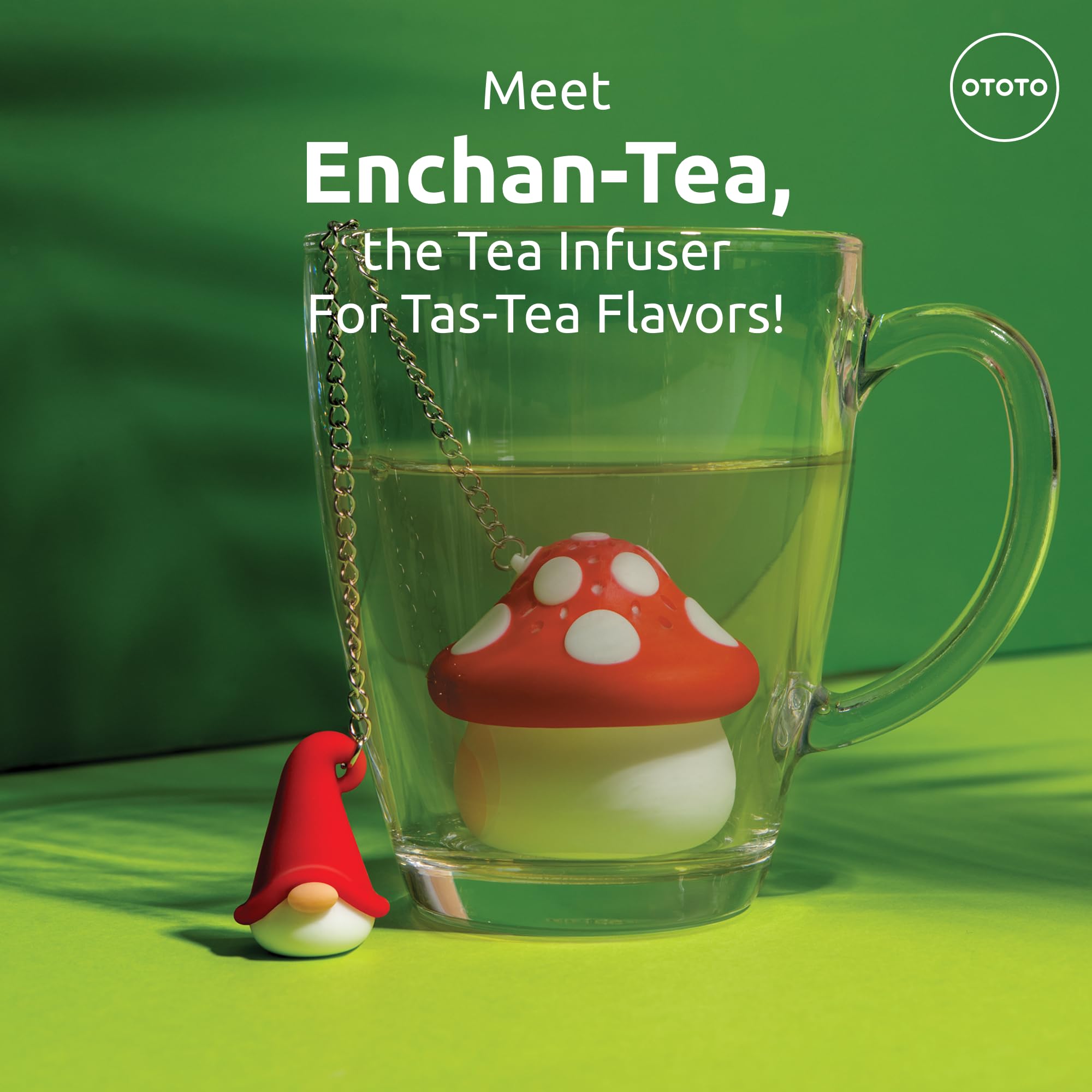 Foto 3 pulgar | Infusor De Té Ototo Enchan-tea Gnome  Colador De Silicona - Venta Internacional.