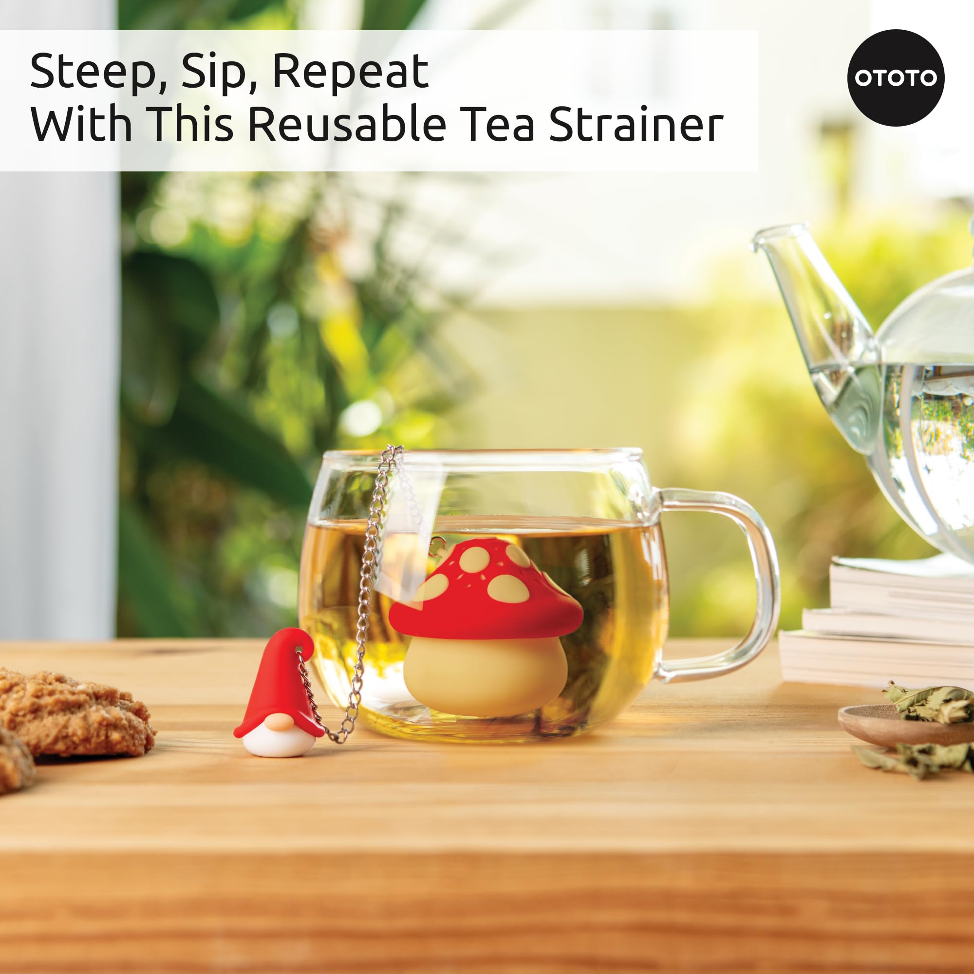 Foto 4 pulgar | Infusor De Té Ototo Enchan-tea Gnome  Colador De Silicona - Venta Internacional.