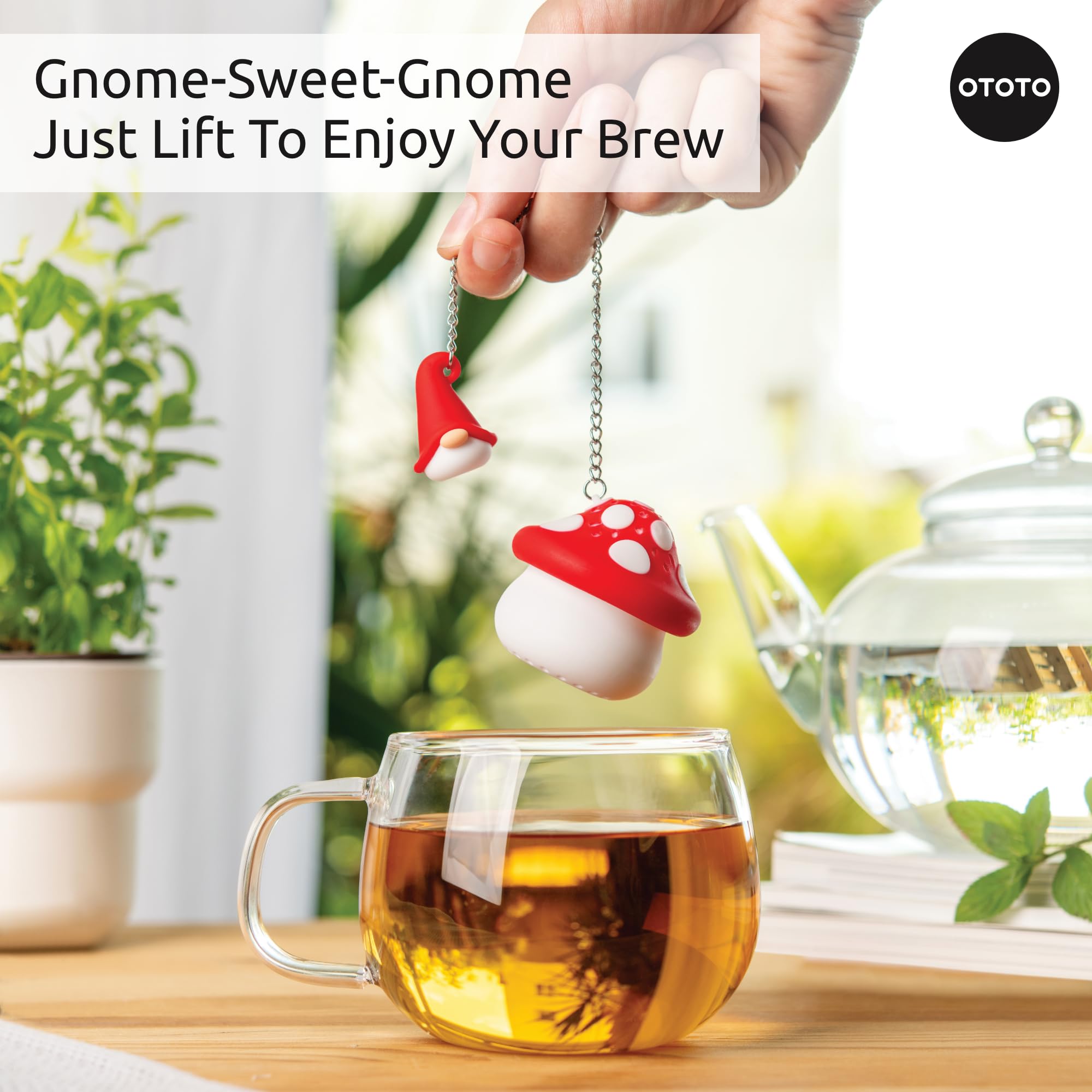 Foto 4 | Infusor De Té Ototo Enchan-tea Gnome  Colador De Silicona - Venta Internacional.