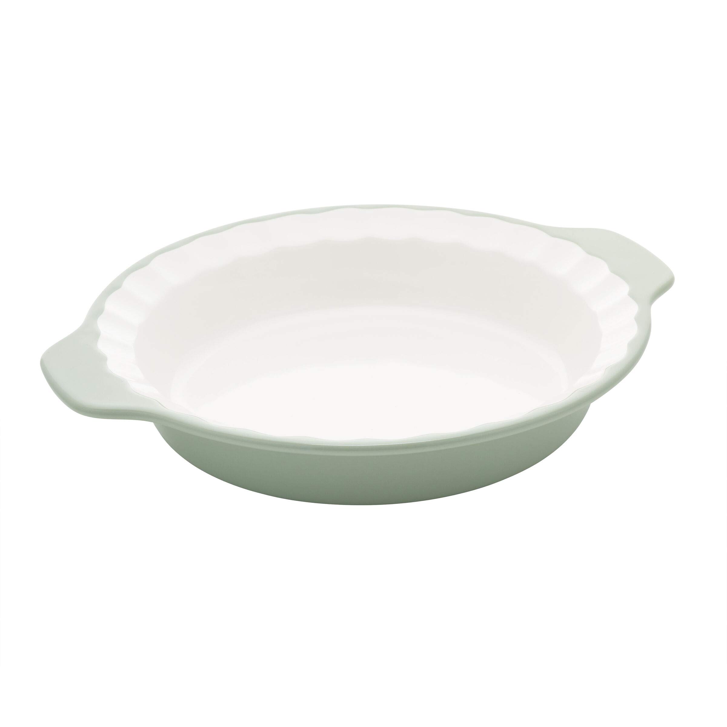 Venta Internacional - Plato De Tarta De Gres Vidriado Kitchenaid, 9 Pulgadas, Pistacho