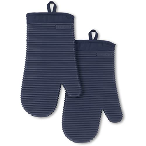 Foto 3 pulgar | Venta Internacional - Set De 2 Manoplas De Horno De Silicona Suave Con Relieve Kitchenaid, Color Tinta