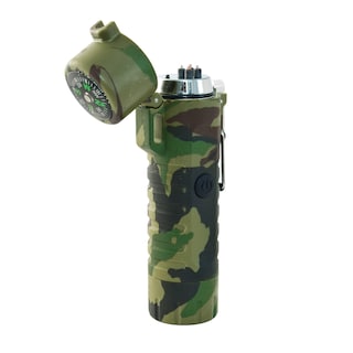 Foto 3 | Encendedor Electrónico L340322 Wallis USB con Brújula a Prueba de Agua Verde Camuflaje
