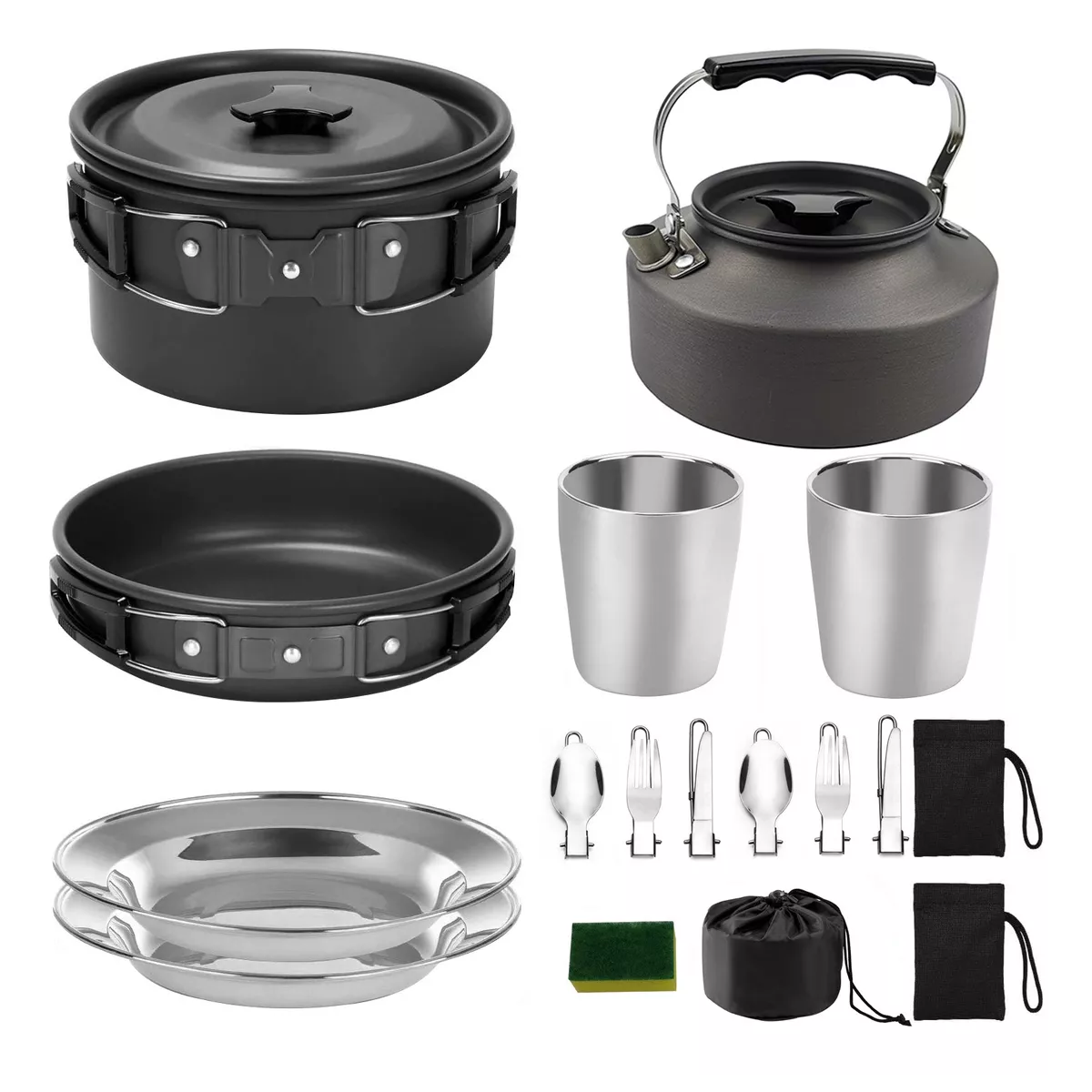Juego de Utensilios para Acampar 15 Piezas Eo Safe Imports Esi-14790 Multicolor