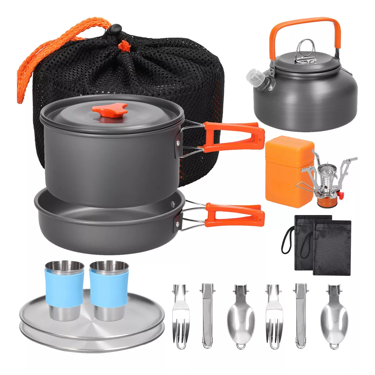 Set 19 Piezas Utensilios De Cocina Acampar Eo Safe Imports Esi-15289 Negro