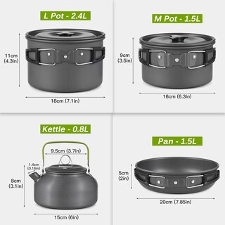Foto 4 | Kit de Utensilios de Cocina Eo Safe Imports Esi-19653 Multicolor