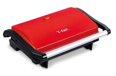 Foto 2 pulgar | Parrilla Panini Compacta T-Fal SW3315MX color Rojo