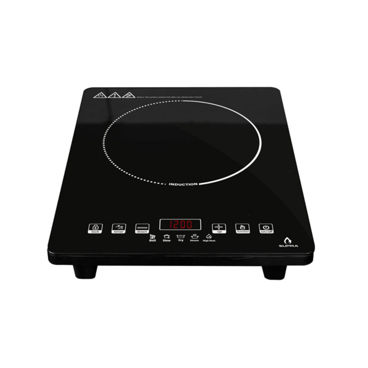 Parrilla de Inducción Magnética Supra 1QIN color Negro 1 Quemador de Sobreponer 110v