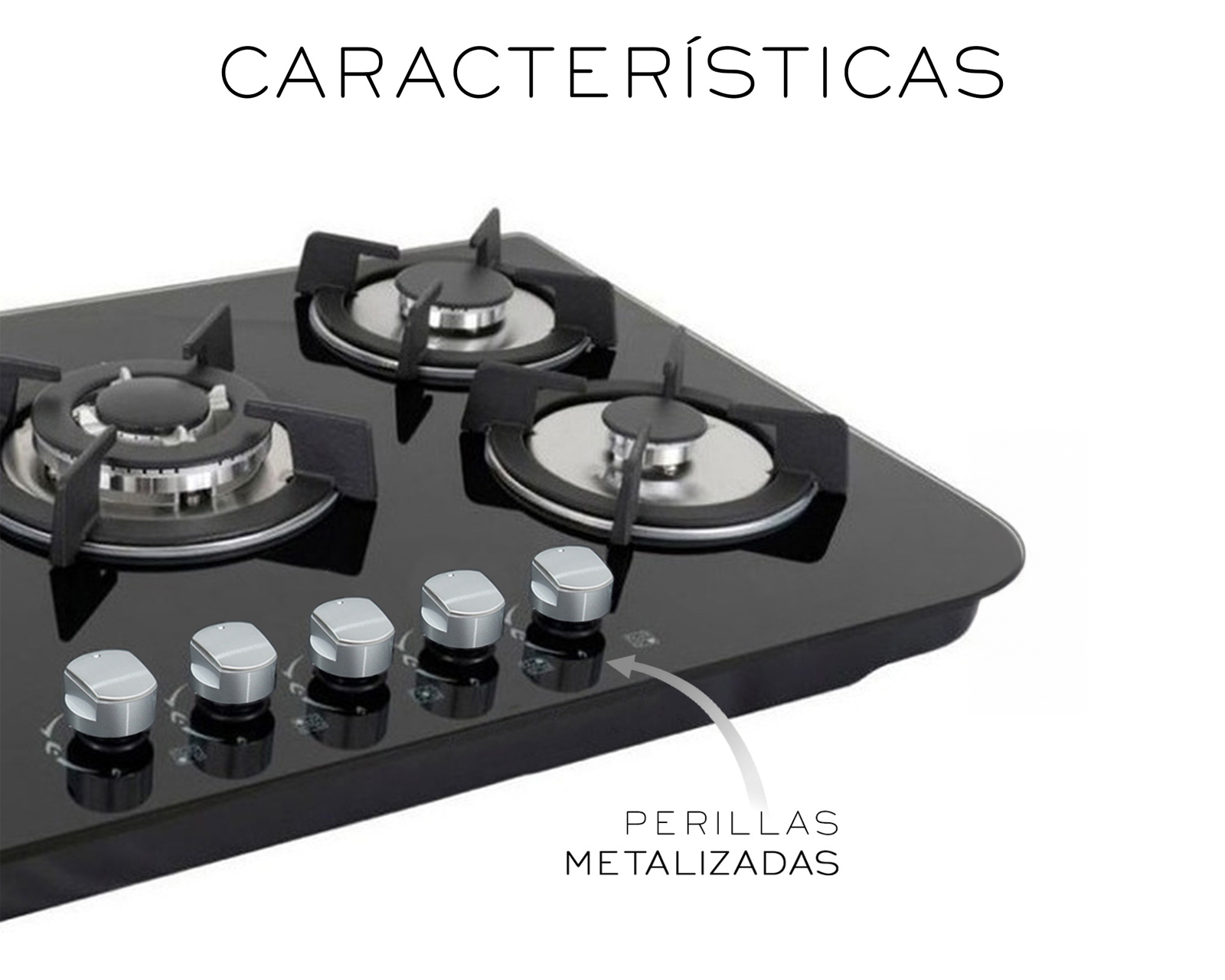 Foto 6 pulgar | Parrillas de Gas 5 Quemadores Basitex Negro