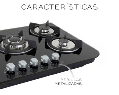 Foto 5 | Parrillas de Gas 5 Quemadores Basitex Negro