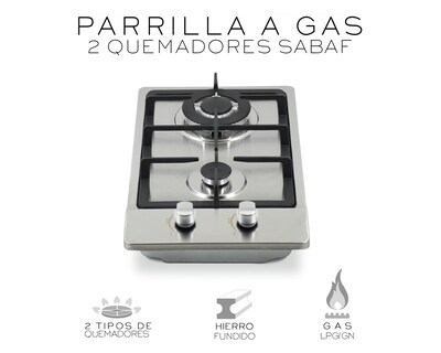 Foto 2 | Parrilla Empotrable Basitex 32 x 51 cm de Gas Plateada