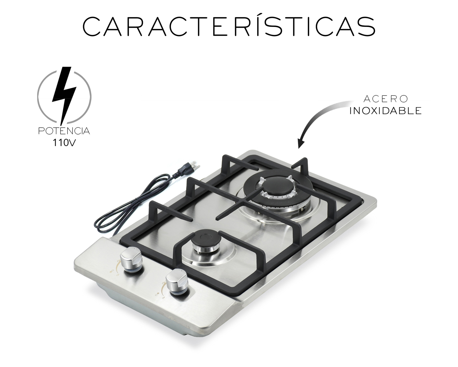 Foto 5 pulgar | Parrilla Empotrable Basitex 32 x 51 cm de Gas Plateada