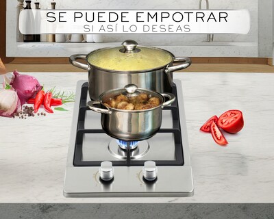 Foto 5 | Parrilla Empotrable Basitex 32 x 51 cm de Gas Plateada