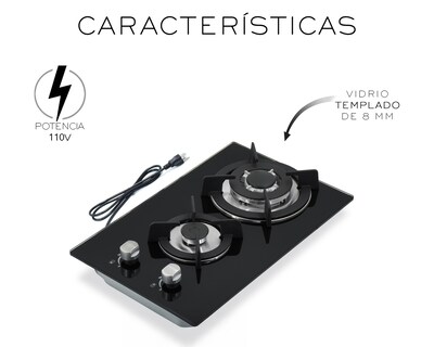 Foto 4 | Parrilla Empotrable Basitex 32 x 51 cm de Gas Negra