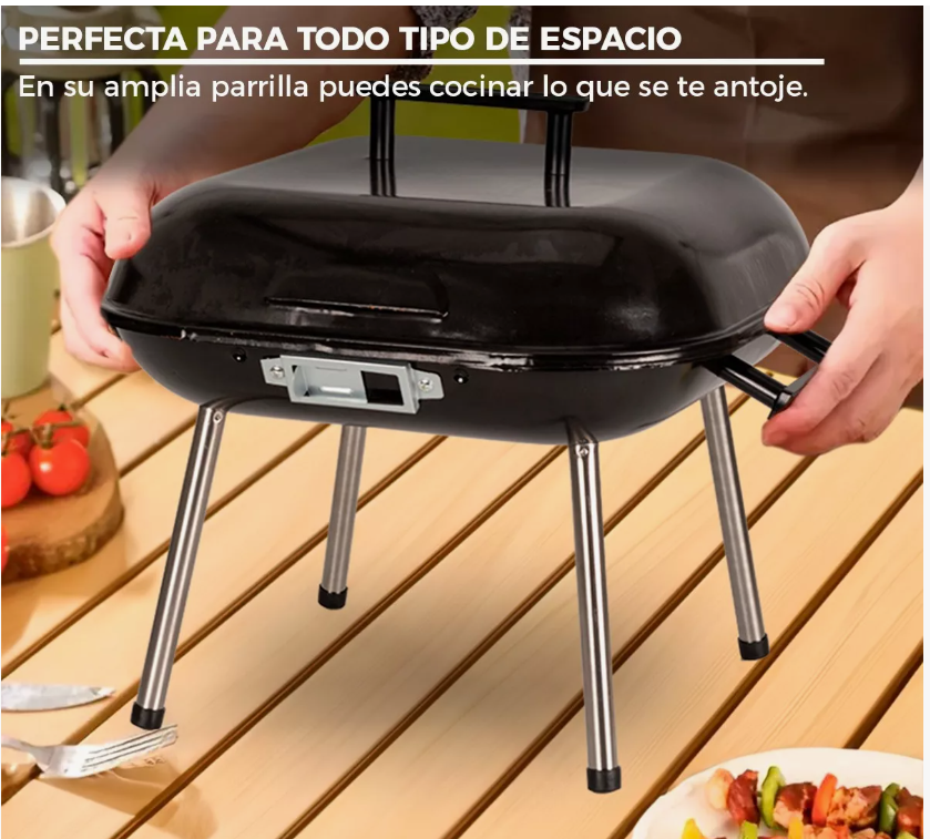 Foto 5 pulgar | Asador Parrilla Bbq Carbón Grill Ligero Portátil Cocina