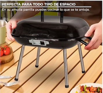 Foto 4 | Asador Parrilla Bbq Carbón Grill Ligero Portátil Cocina