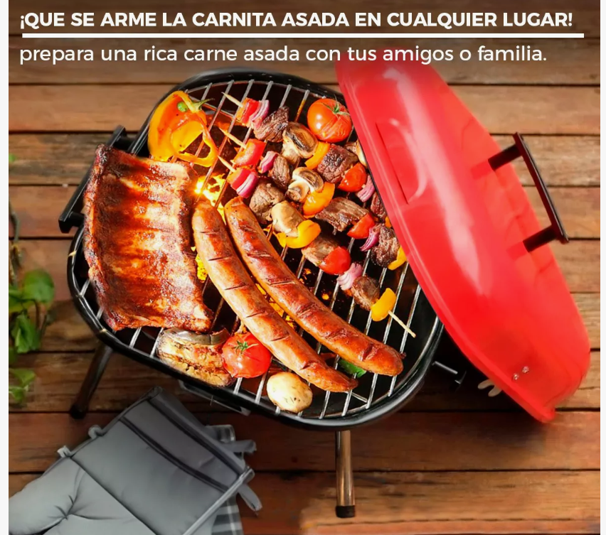 Foto 7 pulgar | Asador Parrilla Bbq Carbón Grill Ligero Portátil Cocina